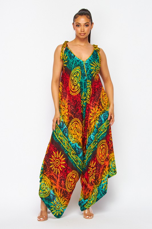 SUN ART PRINT HAREM JUMPSUIT