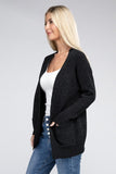 Melange Open Front Sweater Cardigan- 4 Colors