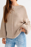 Ribbed Knitted Sweater- 2 Colors