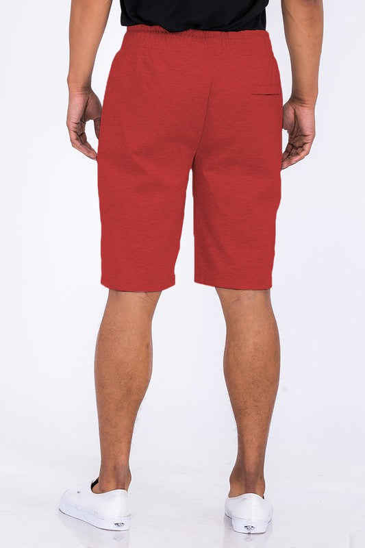 MEN'S COTTON BLEND LOUNGE SWEAT SHORTS-6 COLORS
