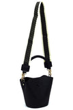 Fashion Bucket Crossbody Bag with Guitar Strap ( 5 Colors)