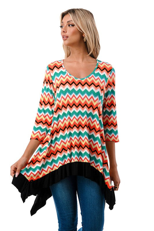 Long Chevron Tunic