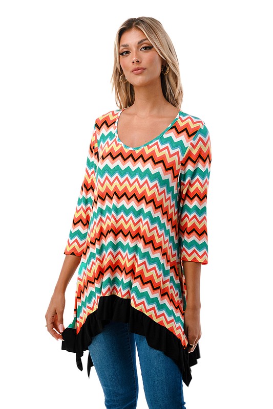 Long Chevron Tunic
