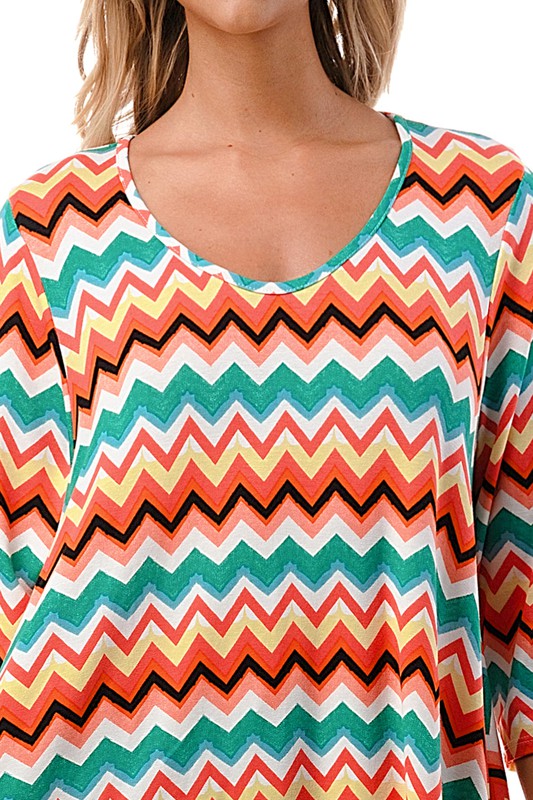 Long Chevron Tunic