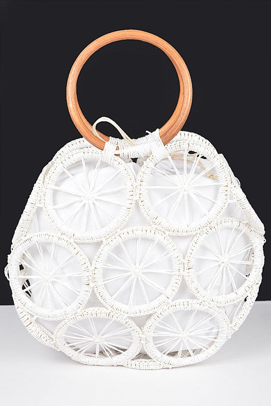 Weaved Cording Summer Clutch-6 Colors