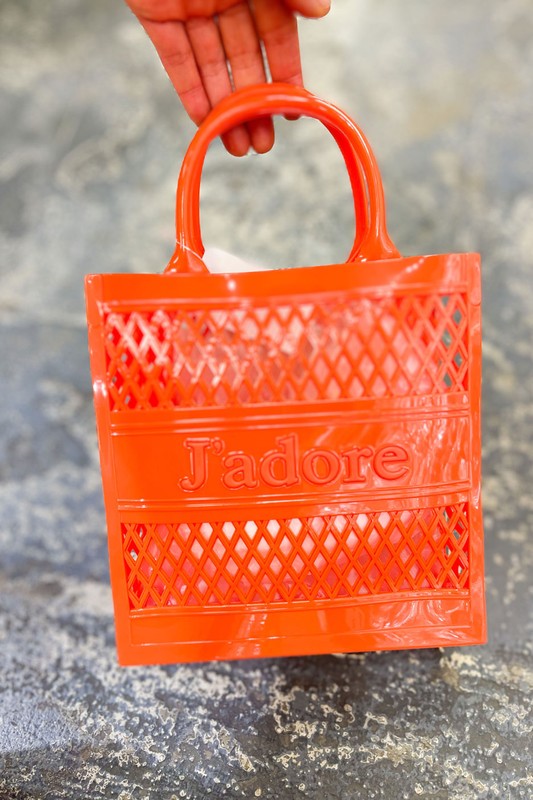 FISH NET PICNIC BUCKET STYLE HAND JELLY BAG (7 COLORS)