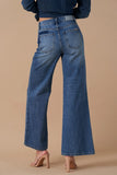 Relaxed Wide Leg Patchwork Jeans