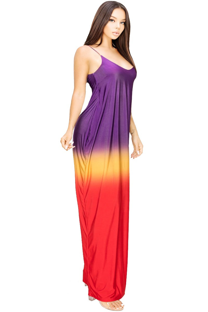 (Tik Tok Deal of the Day) "Sunset at the Beach" Maxi Dress