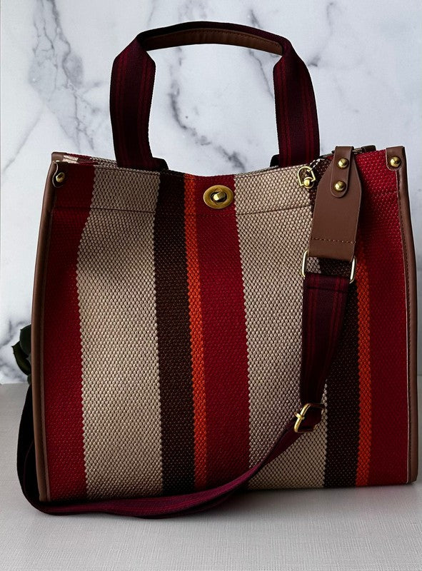 Stripe Tote- 2 Colors