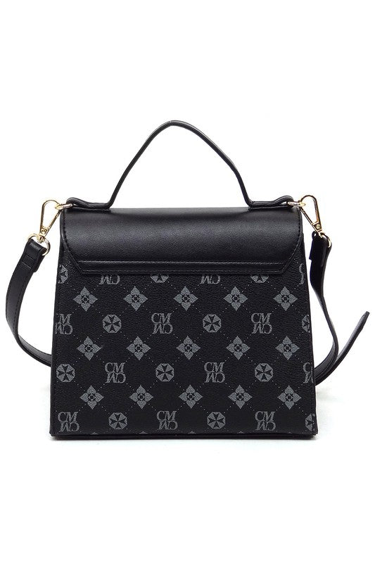 CM Monogram Twist Lock Flap Satchel (3 Colors)