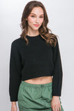 Wool Blend Cropped Sweater Top- 3 Colors