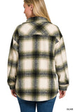 Oversized Yarn Dyed Plaid Longline Shacket- 4 Colors