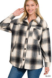 Oversized Yarn Dyed Plaid Longline Shacket- 4 Colors