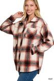 Oversized Yarn Dyed Plaid Longline Shacket- 4 Colors