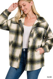 Oversized Yarn Dyed Plaid Longline Shacket- 4 Colors