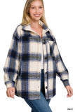 Oversized Yarn Dyed Plaid Longline Shacket- 4 Colors