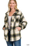 Oversized Yarn Dyed Plaid Longline Shacket- 4 Colors