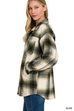 Oversized Yarn Dyed Plaid Longline Shacket- 4 Colors