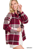 Yarn Dyed Plaid Shacket- 6 Colors