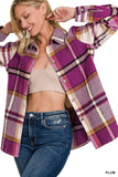 Yarn Dyed Plaid Shacket- 6 Colors