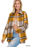 Yarn Dyed Plaid Shacket- 6 Colors