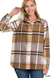 Yarn Dyed Plaid Shacket- 6 Colors