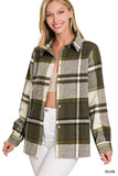 Yarn Dyed Plaid Shacket- 6 Colors