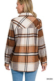 Yarn Dyed Plaid Shacket- 6 Colors