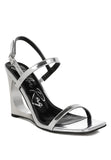 Ladra Metallic Fantasy Wedge Heel Sandals- 2 Colors