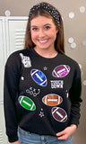 Football Sparkle Sweatshirt