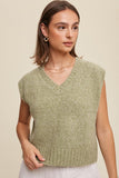 Soft Touch Cropped Knit Vest-3 Colors
