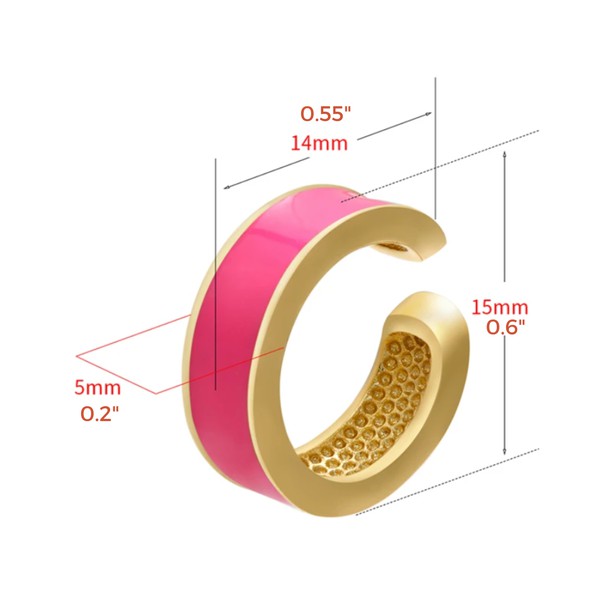 Amber Ear Cuff Earrings