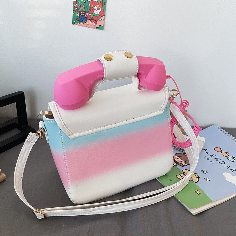 Cute Retro Telephone Crossbody