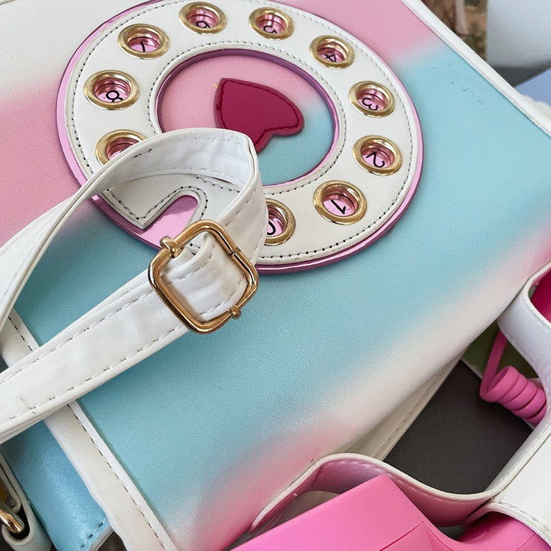 Cute Retro Telephone Crossbody