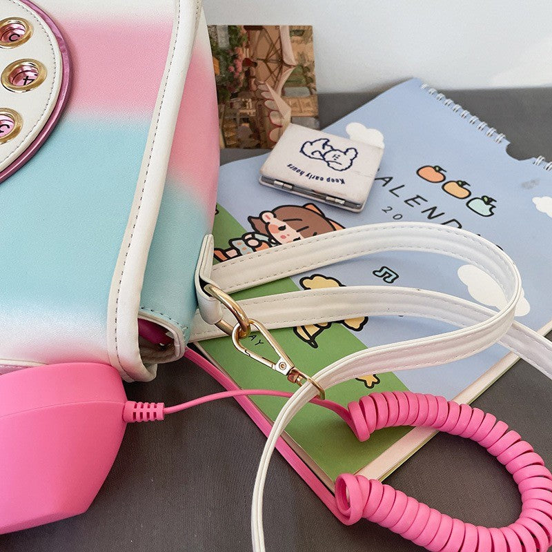 Cute Retro Telephone Crossbody