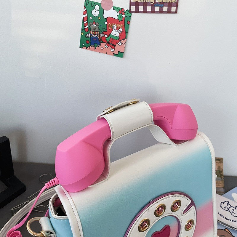 Cute Retro Telephone Crossbody