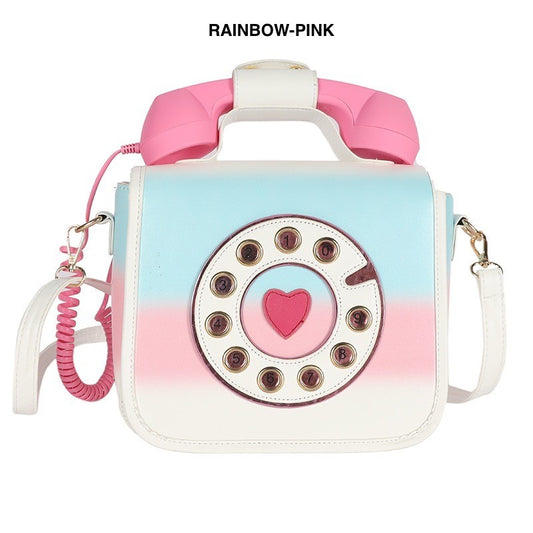 Cute Retro Telephone Crossbody