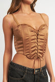 PEEKABOO CORSET TOP WITH LACE DETAIL-2 COLORS