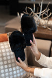 The Keira Solid Plush Slippers-4 Colors