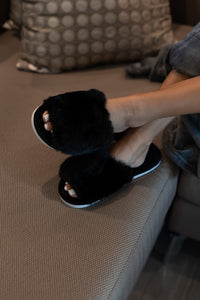 The Keira Solid Plush Slippers-4 Colors