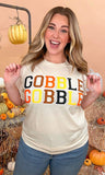 Soft Ideal Chenille Gobble Gobble Graphic T-Shirt