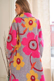 Printed Button Down Cardigan With Front Pockets- 2 Colors