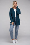 Low Gauge Waffle Open Cardigan Sweater-4 Colors