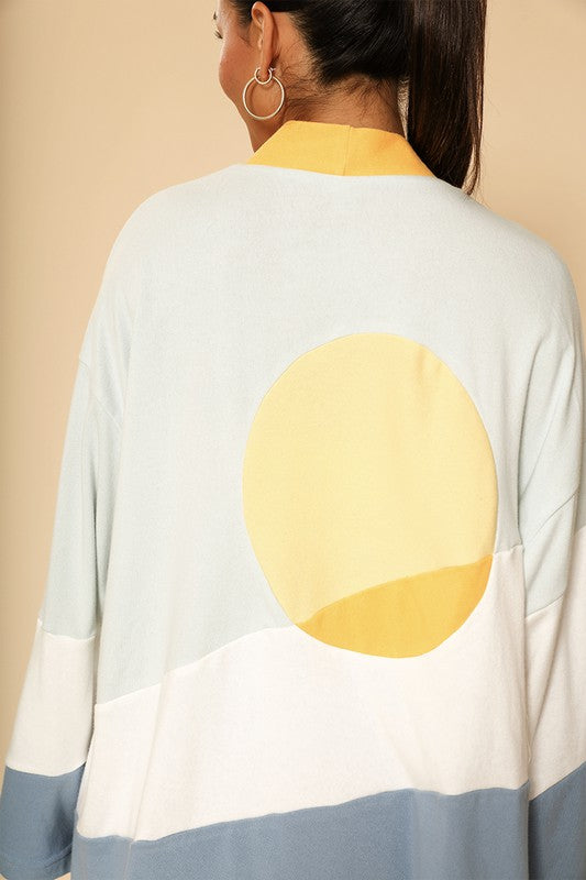 Sunset Terry Cloth Novelty Robe