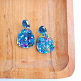 Penelope - Blue Sparkle Earrings