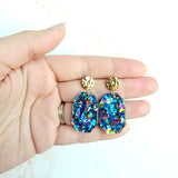 Lexi - Blue Sparkle Earrings