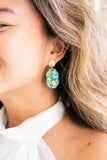 Lexi - Green Sparkle Earrings