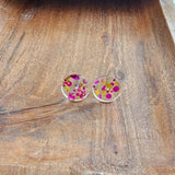 Sophie Studs - Pink Confetti Earrings