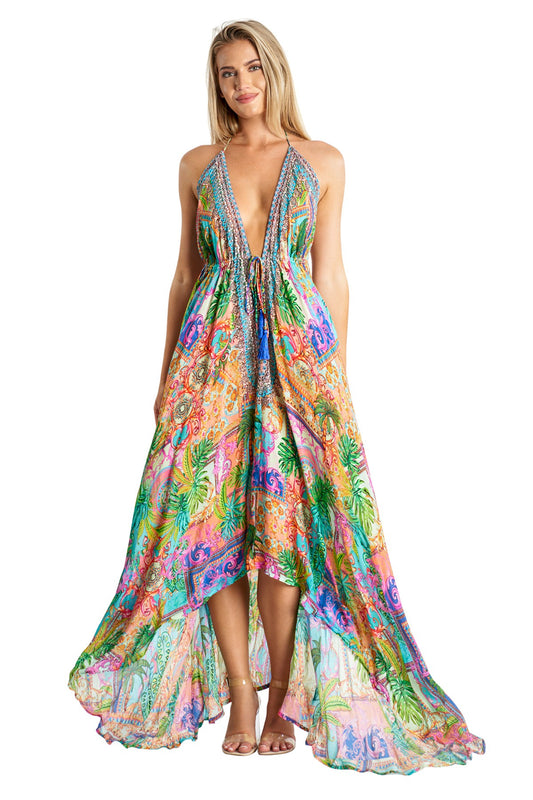 La Moda Resort Halter 3-Way Wear Maxi Dress #5