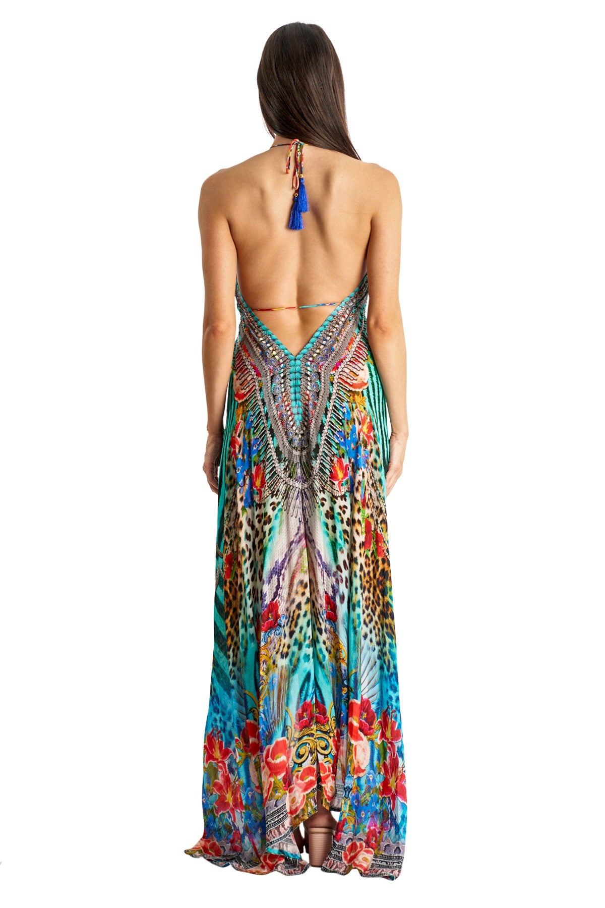 La Moda Resort Halter 3-Way Wear Maxi Dress #2